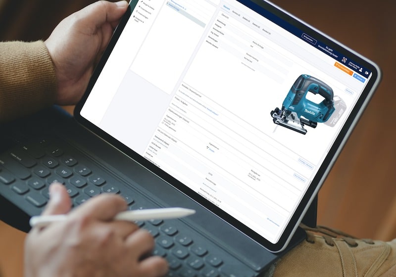 Anwendung einer Elektropruefung Software