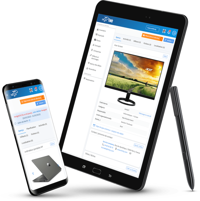 Gestion de parc informatique avec le logiciel Timly sur smartphone et tablette
